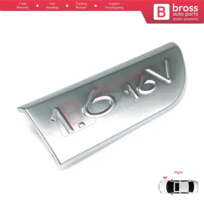 Emblema Cromato Destro 1.6 16v per Renault Megane MK2 Scenic MK2