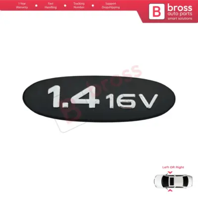 Emblema Nero 1.4 16v per Renault Clio MK2 X65 Bb Cb 1998-2016