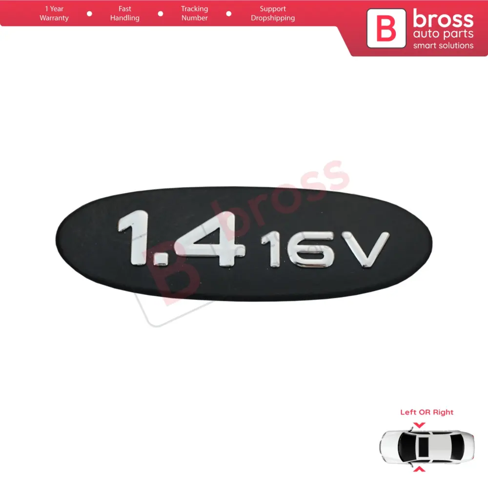 Emblema Nero 1.4 16v per Renault Clio MK2 X65 Bb Cb 1998-2016