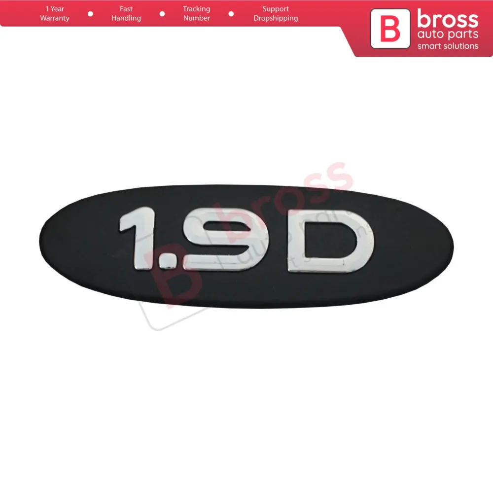 Emblema Nero 1.9d Posteriore per Renault Kangoo 1998-2007 8200120852