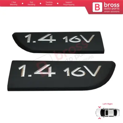 Emblema Nero Anteriore Sinistro Destro per Renault Megane MK2 Scenic MK2