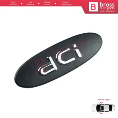 Emblema Nero DCI Posteriore per Renault Clio MK2 Bb Cb Sb Kangoo MK1 1997-2009