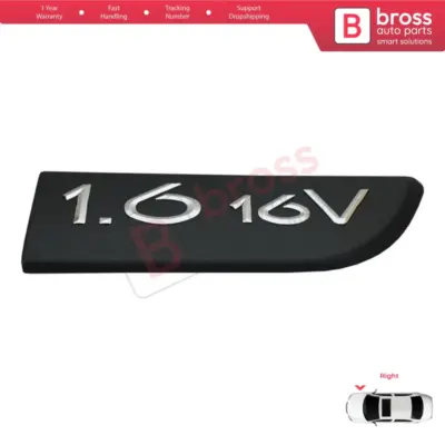 Emblema Nero Destro 1.6 16v per Renault Megane MK2 Scenic MK2