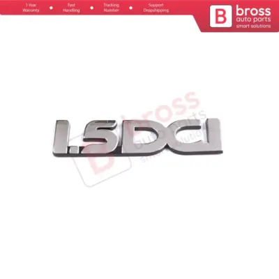 Emblema Posteriore Logo 1.5 DCI Cromato per Renault Dacia Sandero Logan MK1