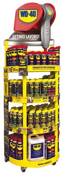 Espositore da terra in metallo porta oggetti scaffale espositivo resistente