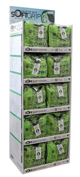 Espositore da terra porta calze SoftGrip esposizione organizzatore display