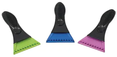 Espositore porta raschiaghiaccio in plastica con 24 pezzi