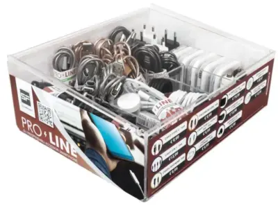 Espositore rendiresto porta monete assortite accessori cassa punto vendita