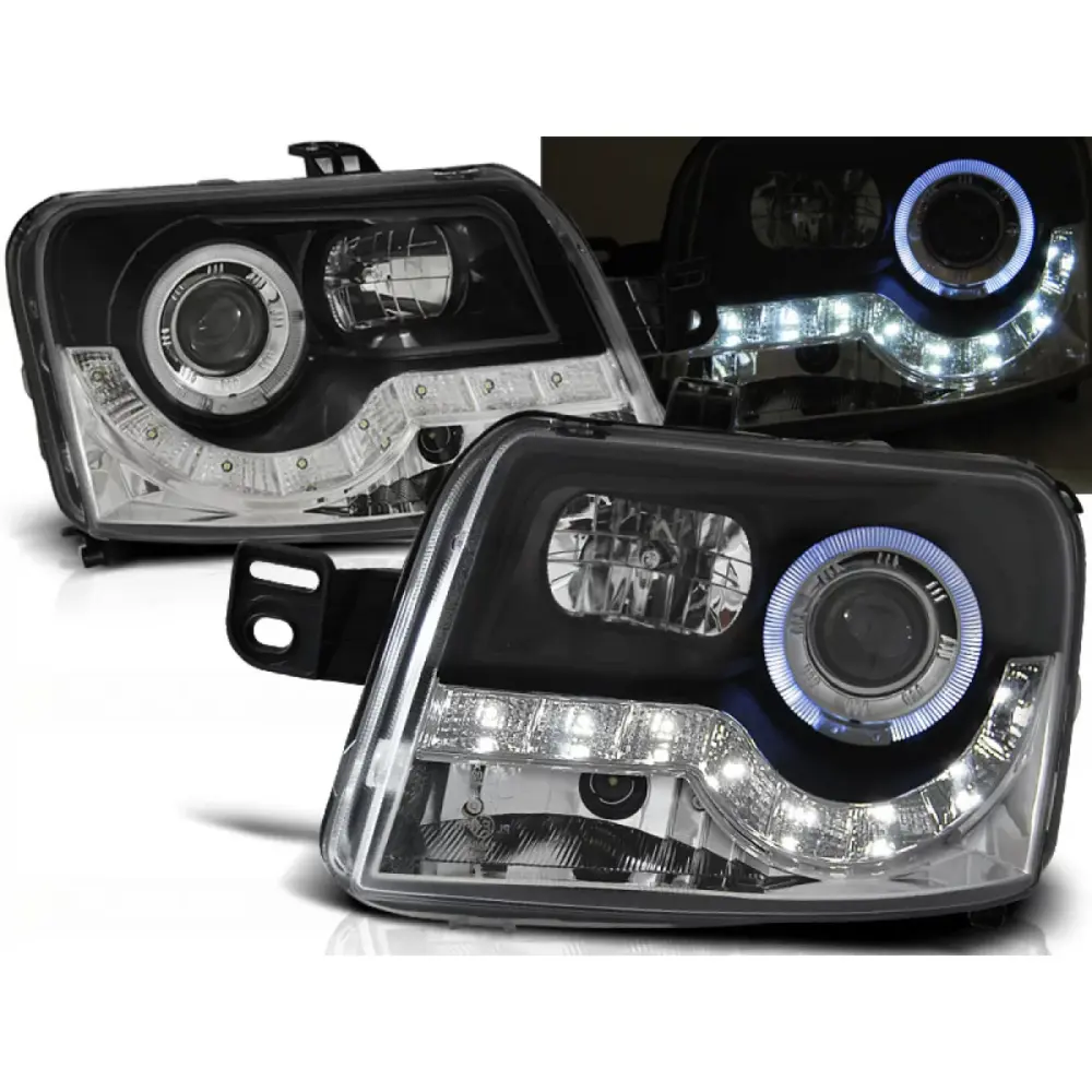 Fanale Daylight Nero Anteriore Fiat Panda 03-12