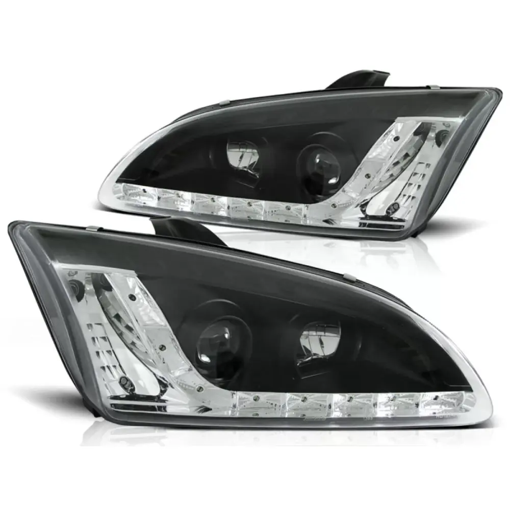 Fanale Daylight Nero Anteriore Ford Focus Ii 09.04-01.08