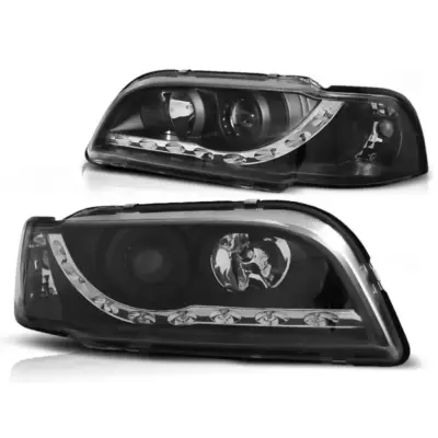 Fanale Daylight Nero Anteriore Sinistro per Volvo S40 V40 02.96-04.00