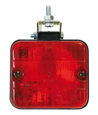 Fanale posteriore retronebbia rosso quadrato luce sicurezza veicolo accessorio