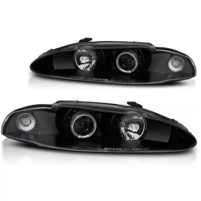 Fanali Angel Eyes Neri per Mitsubishi Eclipse 06.95-96