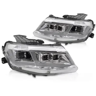 Fanali Full LED Cromati Anteriori per Chevrolet Camaro 16-18