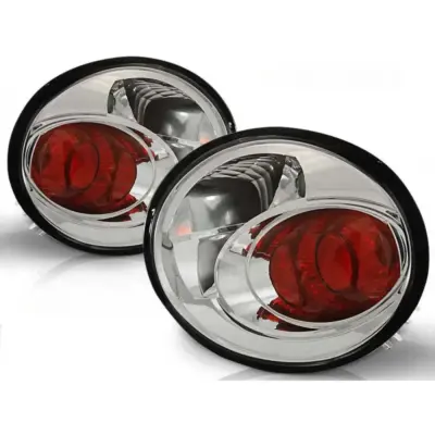 Fanali Posteriori Cromati Set Sinistro e Destro per Volkswagen New Beetle 98-05