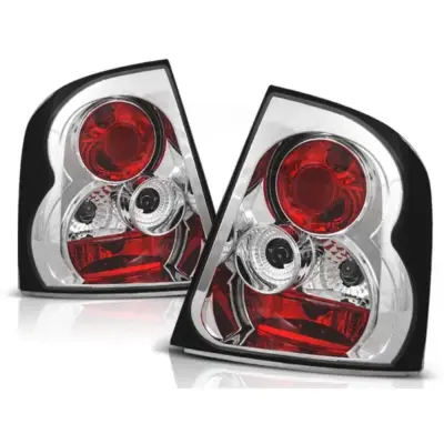 Fanali Posteriori Cromati Sinistro e Destro per Skoda Octavia 03-07 1997-2000