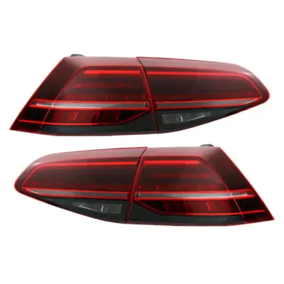 Fanali Posteriori Full LED Dark Cherry Rosso per Volkswagen Golf 7 Vii