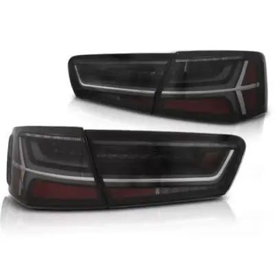 Fanali Posteriori LED Barra Fumé Sequenziali per Audi A6 C7 11-14 Berlina