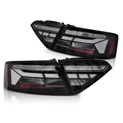 Fanali Posteriori LED con Frecce Dinamiche Nero per Audi A5 2011-2016 Dx Sx