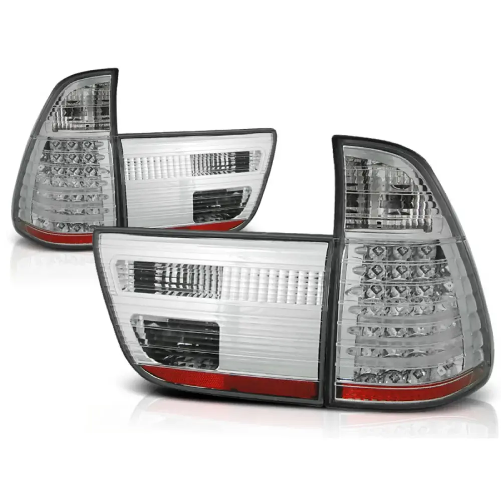 Fanali Posteriori LED Cromati per BMW X5 E53 09.99-10.03