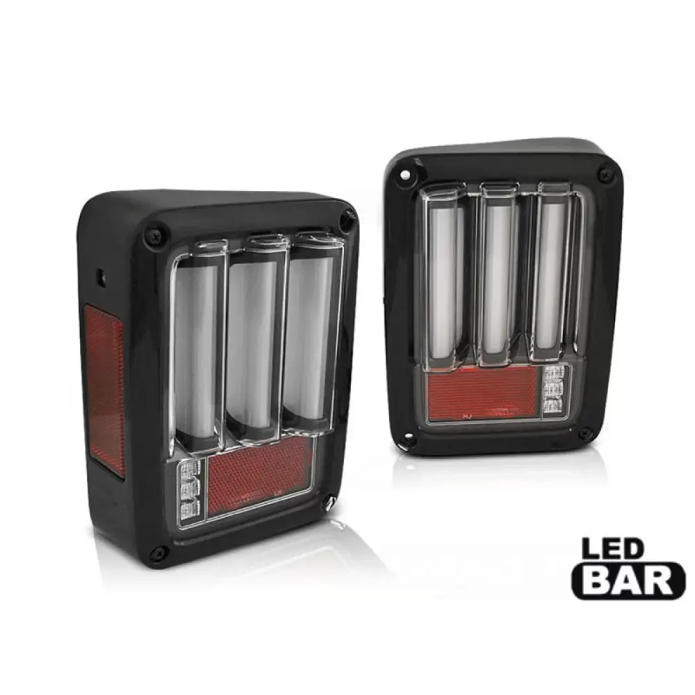 Fanali Posteriori LED Fumé Sinistro e Destro per Jeep Wrangler Jk 2007-2018