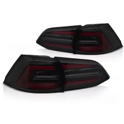 Fanali Posteriori LED Fumo Nero con Sequenza Rossa per Volkswagen Golf 7 17-19