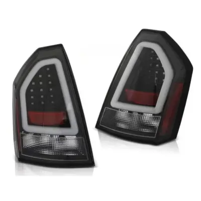 Fanali Posteriori LED Neri Dx e Sx per Chrysler 300c 2005-2008