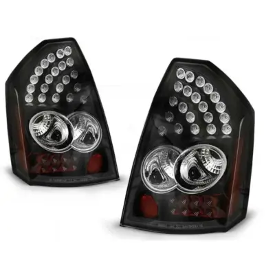 Fanali Posteriori LED Neri Dx e Sx per Chrysler 300c 2005-2008