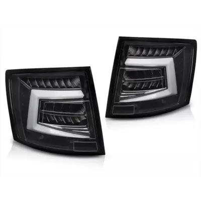 Fanali Posteriori LED Neri Dx e Sx per Skoda Octavia Combi 2012-2020