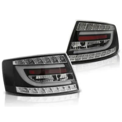 Fanali Posteriori LED Neri per Audi A6 C6 Berlina 04.04-08 7pin