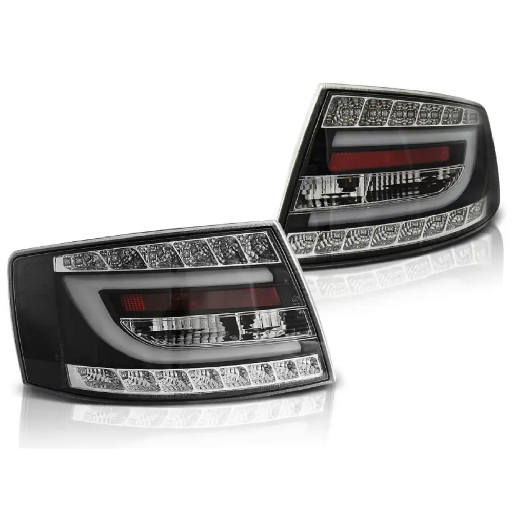 Fanali Posteriori LED Neri per Audi A6 C6 Berlina 04.04-08 7pin