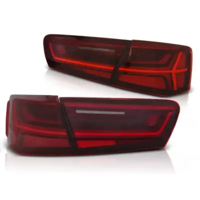 Fanali Posteriori LED Rossi Bianchi Sequenziali per Audi A6 C7 11-14 Berlina