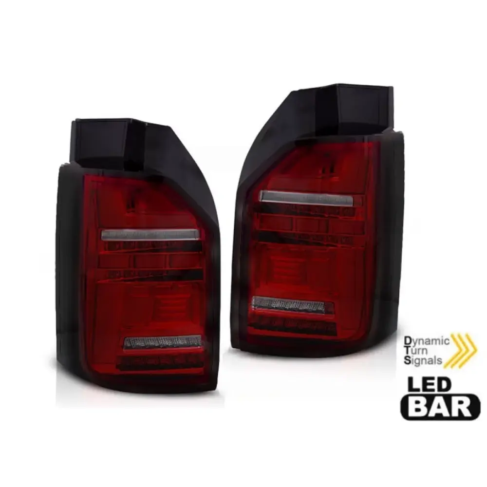 Fanali Posteriori LED Rossi Fumé Dx e Sx per Volkswagen Transporter T6