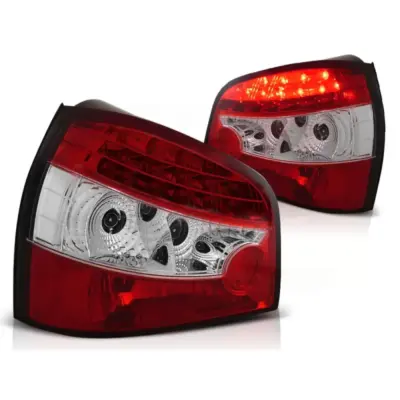 Fanali Posteriori LED Rosso Bianco per Audi A3 09.96-08.00