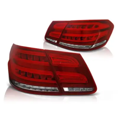 Fanali Posteriori LED Rosso Bianco per Mercedes Classe E W212 2009-2013 Dx Sx