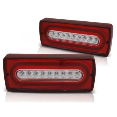 Fanali Posteriori LED Rosso/bianco per Mercedes Classe G W463 1990-2018 Dx e Sx