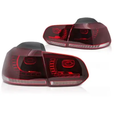 Fanali Posteriori LED Rosso Bianco per Volkswagen Golf Vi 2008-2013 Dx Sx