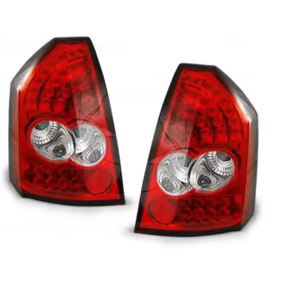 Fanali Posteriori LED Rosso Bianco Sinistro e Destro per Chrysler 300c 2005-2008