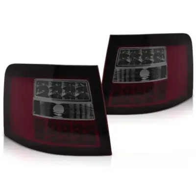 Fanali Posteriori LED Rosso Fumé Dx e Sx per Audi A6 C5 1997-2004 Station Wagon