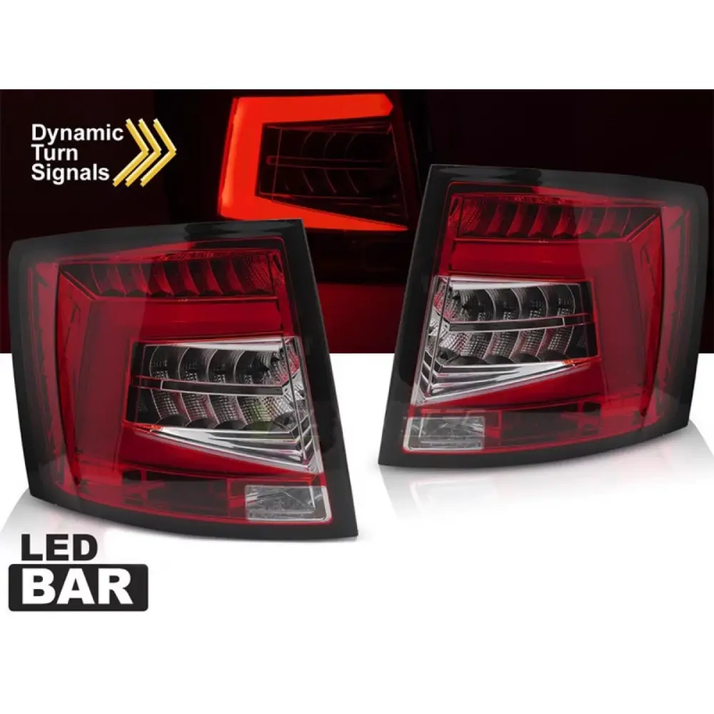 Fanali Posteriori LED Rosso Set Dx e Sx per Skoda Octavia Combi 2016-2020