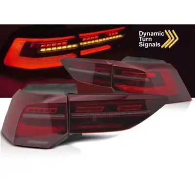 Fanali Posteriori LED Rosso Set Dx e Sx per Volkswagen Golf 8 2019-2024 Berlina