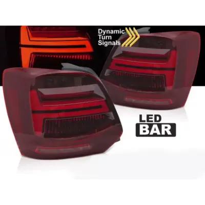 Fanali Posteriori LED Rosso Set Sinistro e Destro per Volkswagen Polo 2009-2017