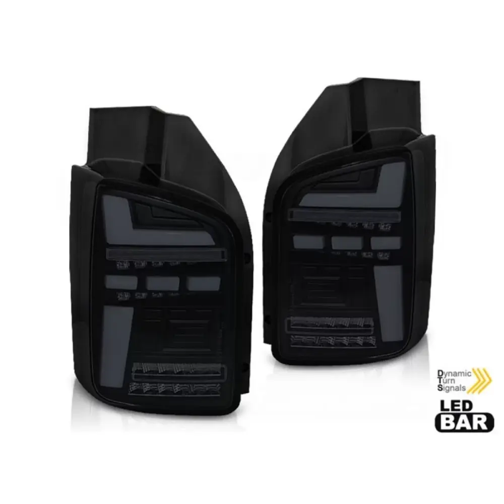 Fanali Posteriori LED Tuning Neri Dx e Sx per Volkswagen Transporter T5