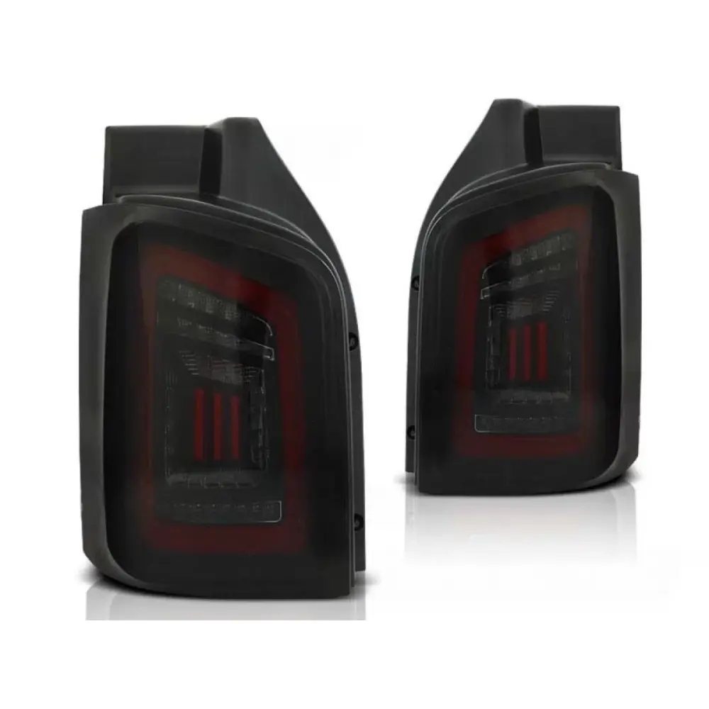 Fanali Posteriori LED Tuning Nero/rosso per Volkswagen T5 2003-2015 Dx e Sx