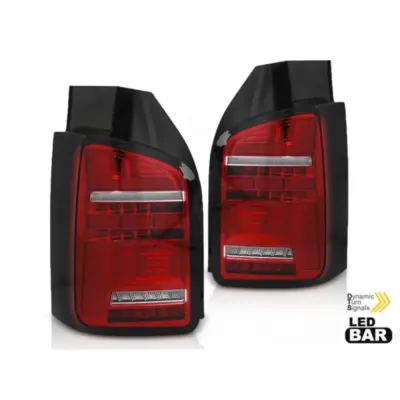 Fanali Posteriori LED Tuning Rosso Bianco per Volkswagen Transporter T5 dal 2020