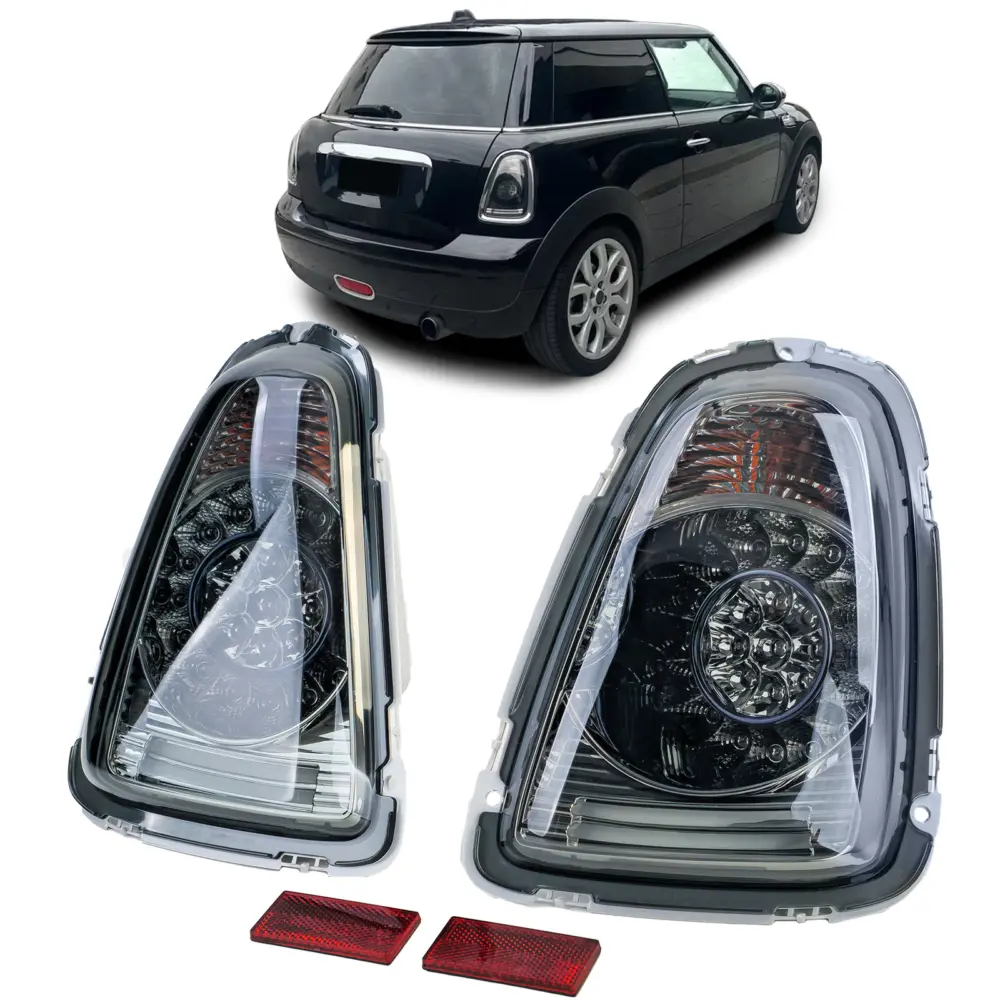 Fanali Posteriori LED Vetro Trasparente Neri per Mini Cooper R56 2006-2010