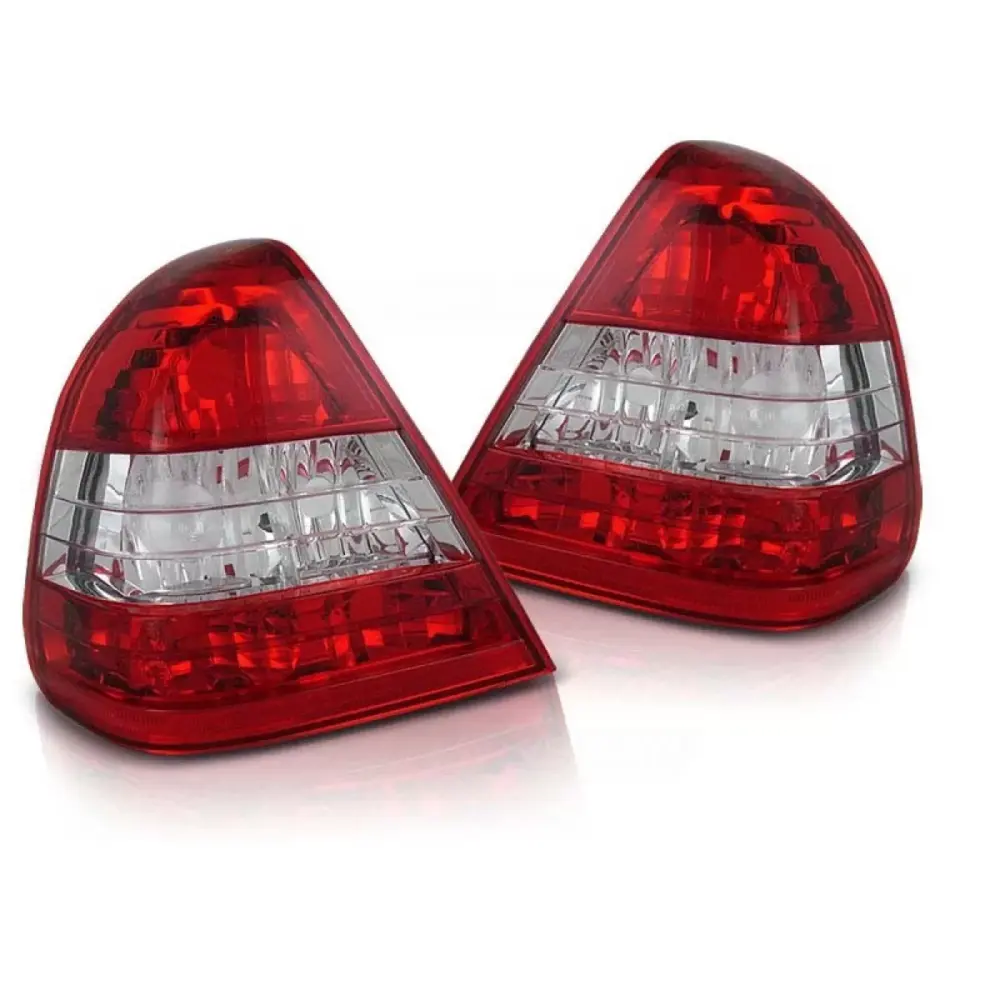 Fanali Posteriori Rossi Bianchi per Mercedes Classe C W202 1993-2000 Berlina