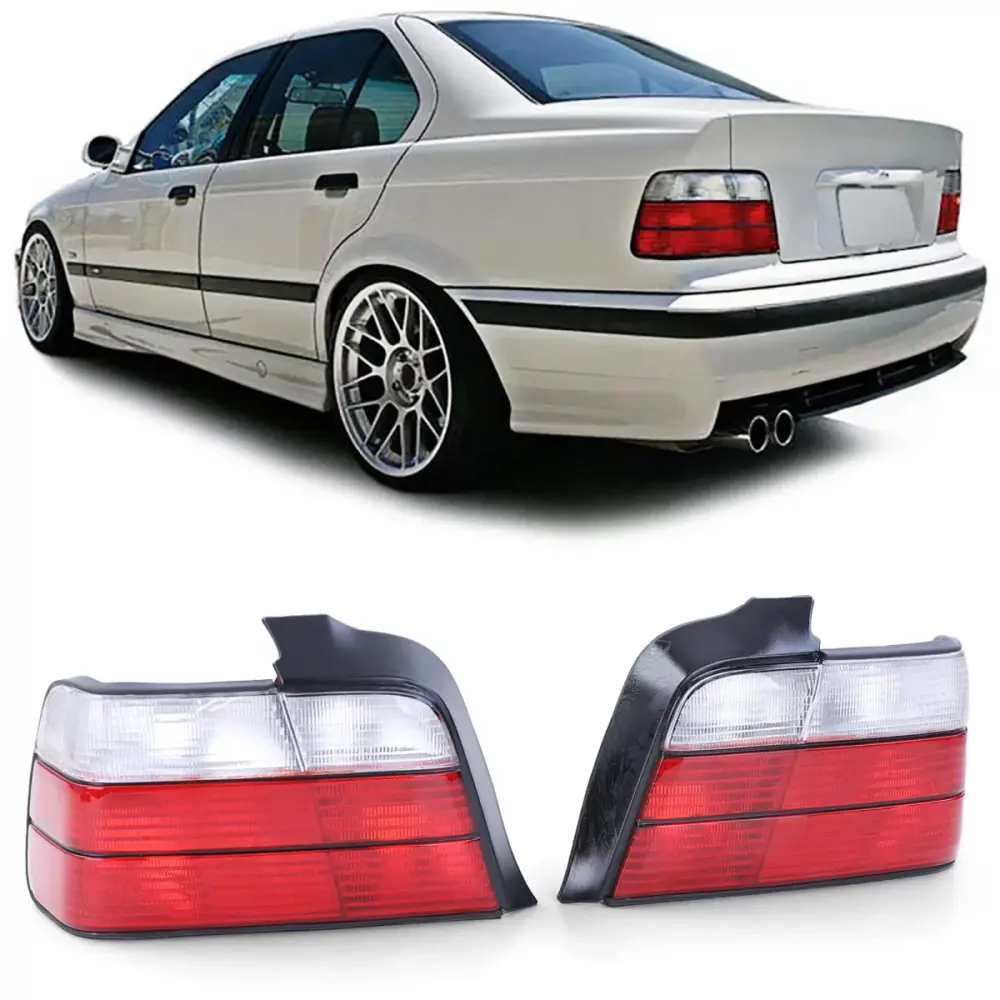 Fanali Posteriori Rosso Bianco per BMW Serie 3 E36 Berlina 1990-1998