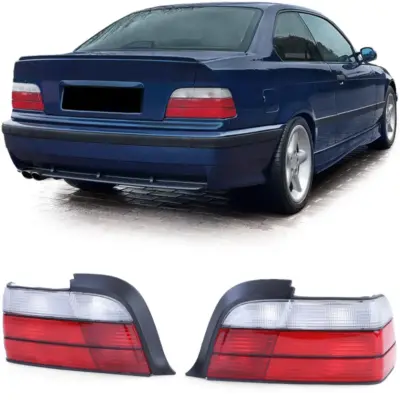 Fanali Posteriori Set Rosso Bianco per BMW Serie 3 E36 Coupé Cabrio M3