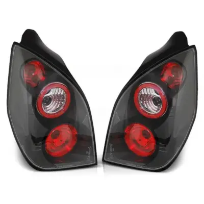 Fanali Posteriori Tuning con Base Nera Sinistro e Destro per Citroën C2
